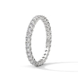 Round Brilliant Cut Lab-Grown Diamond Full Eternity Ring in White Gold