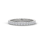 Round Brilliant Cut Lab-Grown Diamond Full Eternity Ring in White Gold