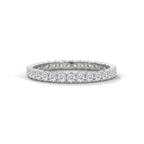 Round Brilliant Cut Lab-Grown Diamond Full Eternity Ring in White Gold