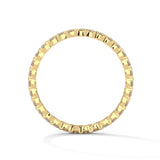 Round Brilliant Cut Lab-Grown Diamond Full Eternity Ring in Yellow Gold