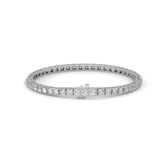 Round Brilliant Cut Lab-Grown Diamond Tennis Bracelet in White Gold