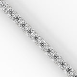 Round Brilliant Cut Lab-Grown Diamond Tennis Bracelet in White Gold