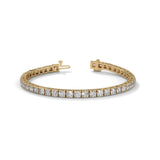 Round Brilliant Cut Lab-Grown Diamond Tennis Bracelet in Yellow Gold