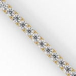 Round Brilliant Cut Lab-Grown Diamond Tennis Bracelet in Yellow Gold