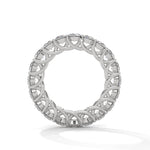 Round Brilliant Cut Lab-Grown Diamond Trellis Eternity Ring in White Gold