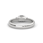 Round Brilliant Cut Lab-Grown Diamond Vintage-Style Solitaire Engagement Ring in White Gold